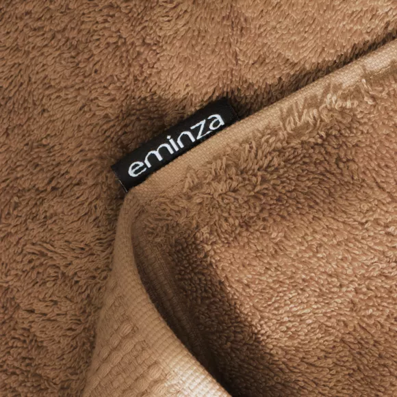 Eminza Tapis De Bain Coton Bio (50 X 70 Cm) Méline Camel