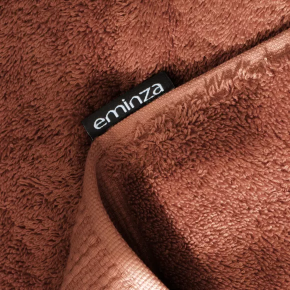 Eminza Tapis De Bain Coton Bio (50 X 70 Cm) Méline Terracotta