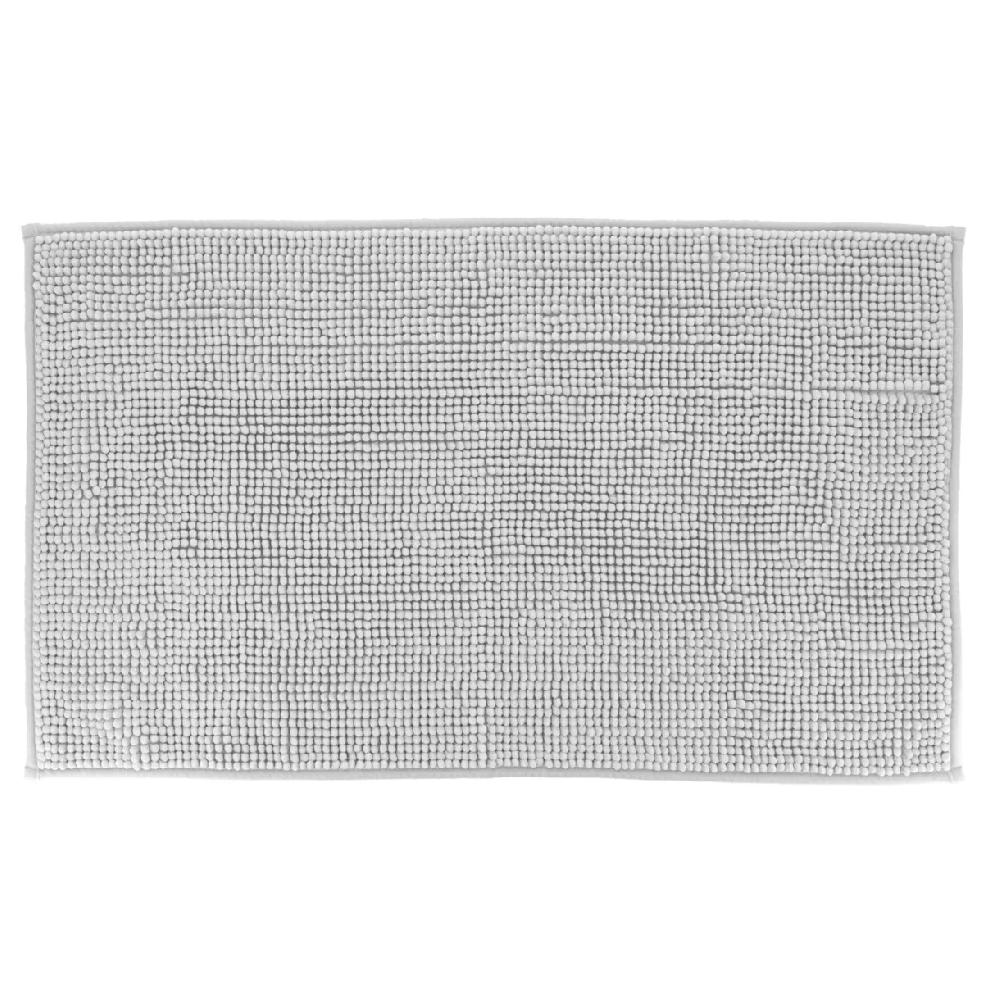eminza Tapis de bain microfibre (45 x 75 cm) Boules Gris Clair
