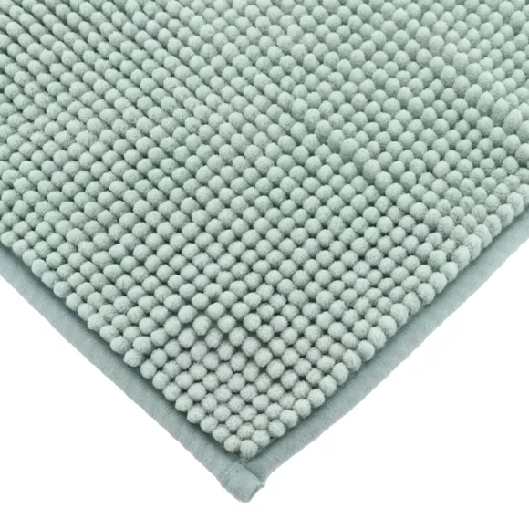 Eminza Tapis De Bain Microfibre (45 X 75 Cm) Boules Vert Eucalyptus