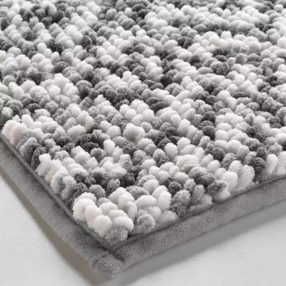 Eminza Tapis De Bain Microfibre (45 X 75 Cm) Friza Gris Anthracite