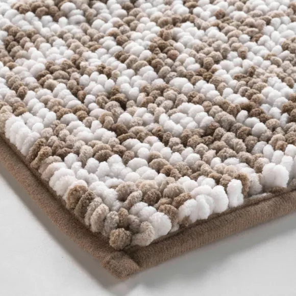 Eminza Tapis De Bain Microfibre (45 X 75 Cm) Friza Marron