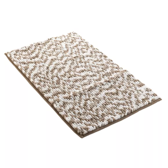 Eminza Tapis De Bain Microfibre (45 X 75 Cm) Friza Marron