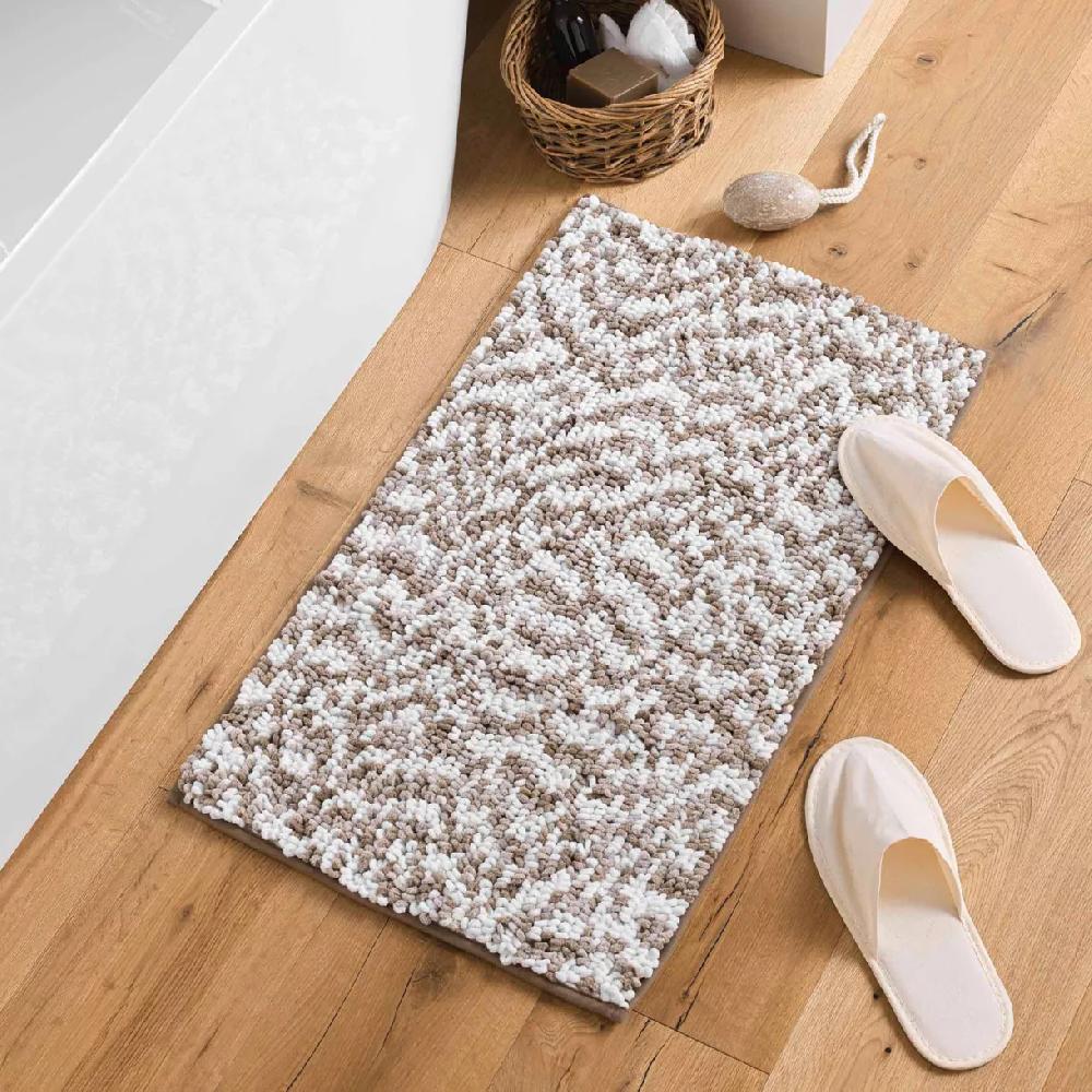 eminza Tapis de bain microfibre (45 x 75 cm) Friza Marron