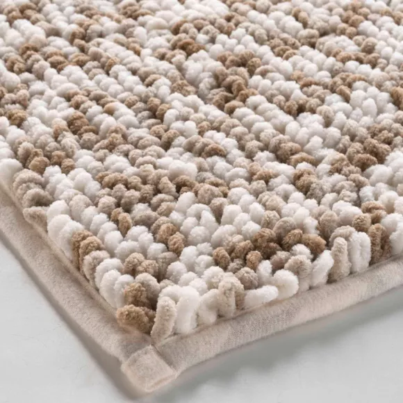 Eminza Tapis De Bain Microfibre (45 X 75 Cm) Friza Taupe Clair