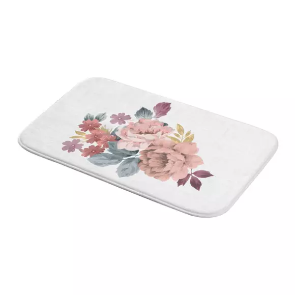 Eminza Tapis De Bain Microfibre (45 X 75 Cm) Jayana Rose