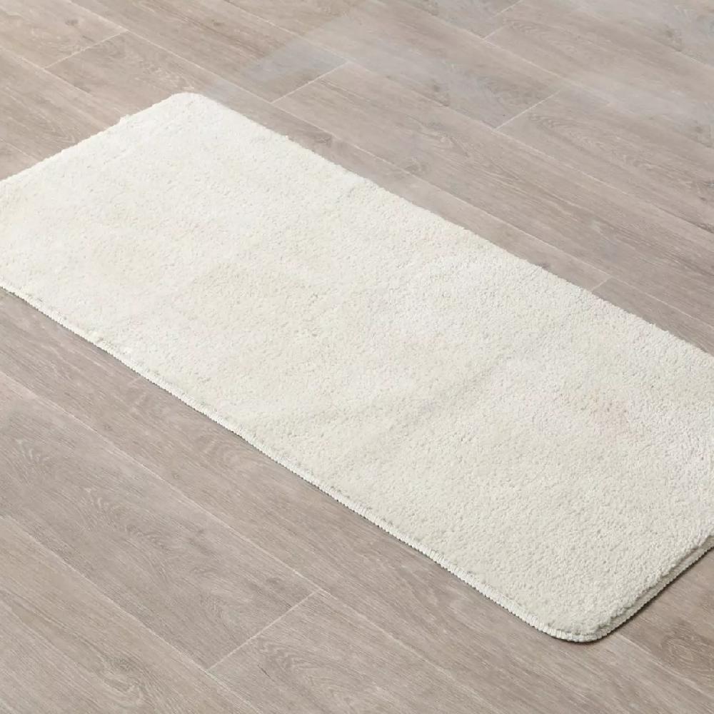 eminza Tapis de bain microfibre (50 x 120 cm) Hiro Ecru