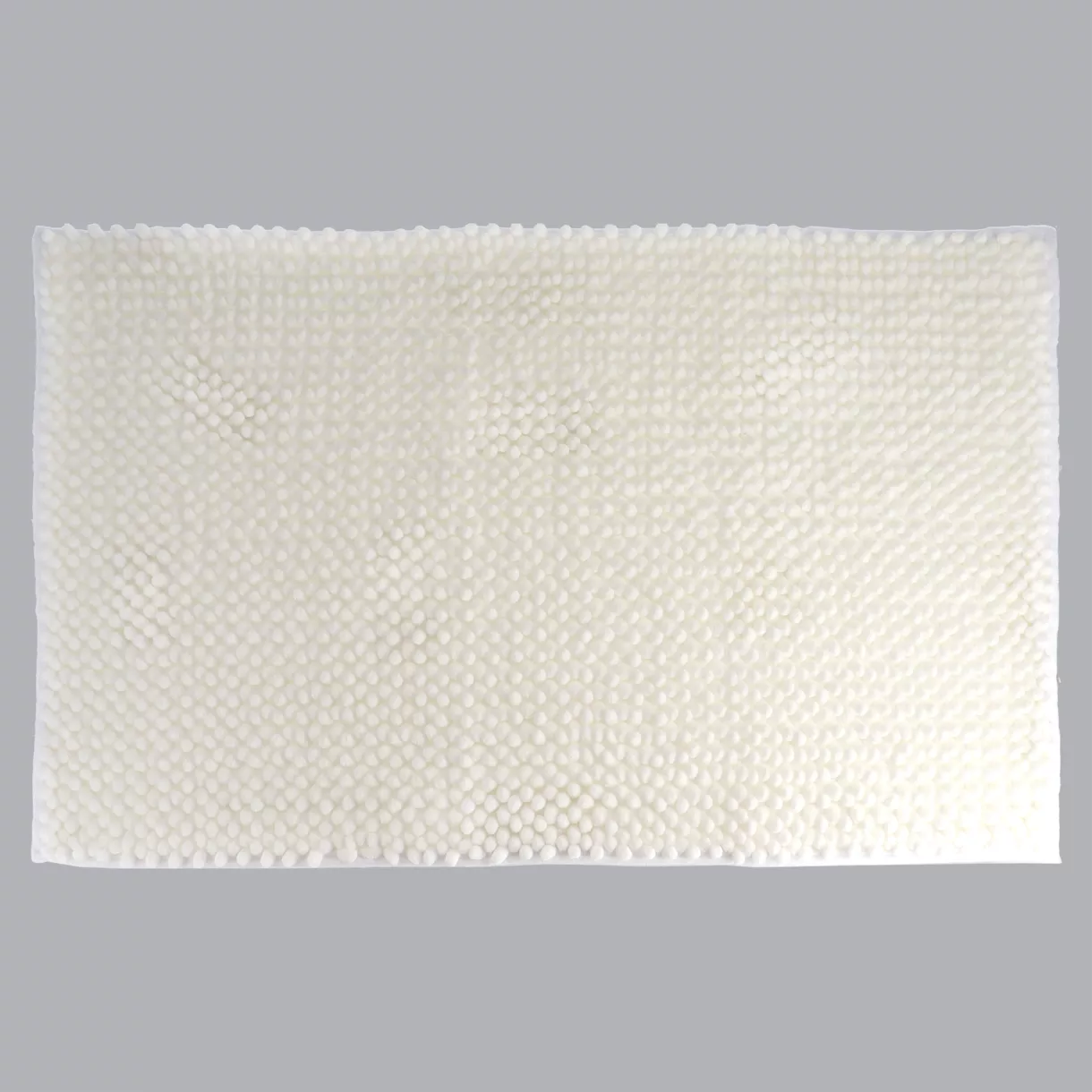 eminza Tapis de bain microfibre (50 x 80 cm) Boules Blanc