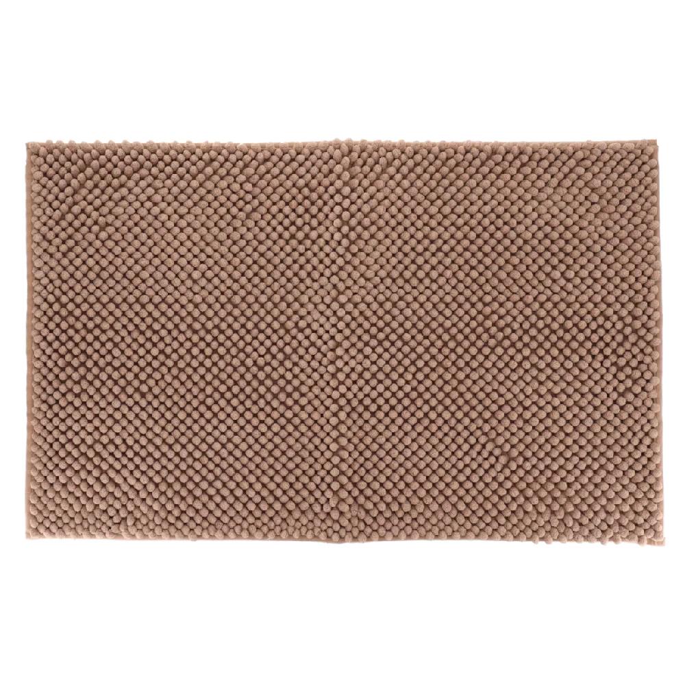 eminza Tapis de bain microfibre (50 x 80 cm) Boules Cappuccino