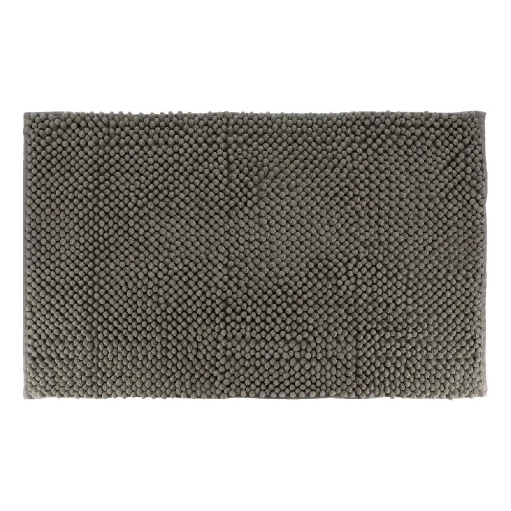 eminza Tapis de bain microfibre (50 x 80 cm) Boules Gris