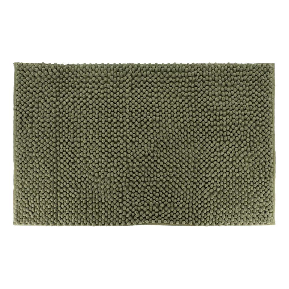 eminza Tapis de bain microfibre (50 x 80 cm) Boules Vert kaki