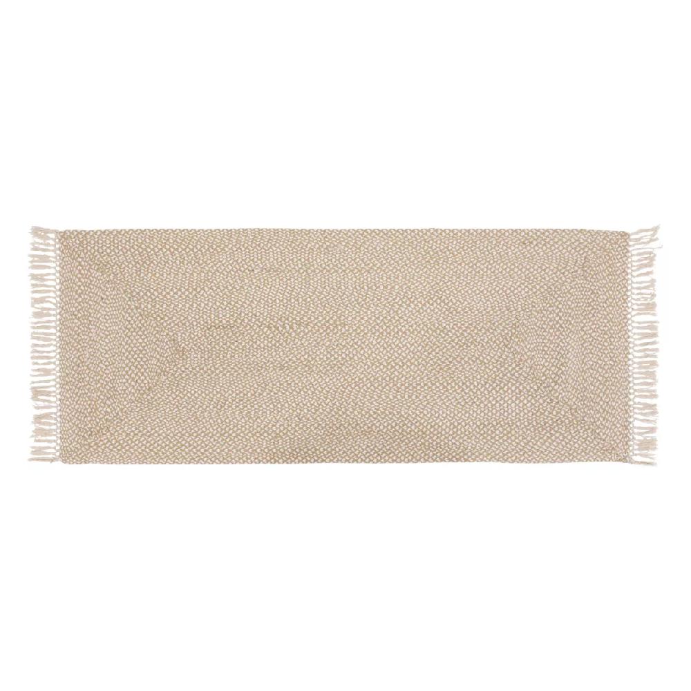eminza Tapis de couloir jute et coton (80 x 200 cm) Jyta Blanc