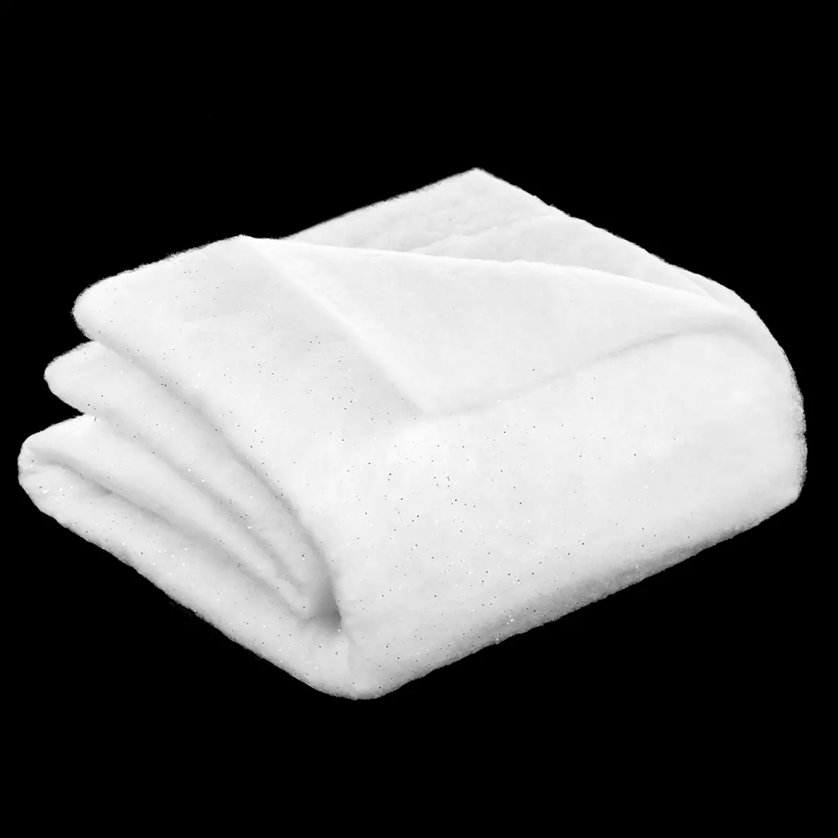 eminza Tapis de neige rectangulaire (100 x 100 cm) Blanc pailletté
