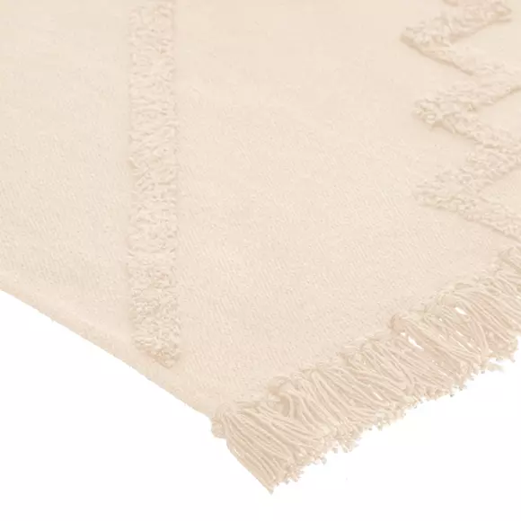 Eminza Tapis De Salon Coton (120 X 170 Cm) Inca Ivoire