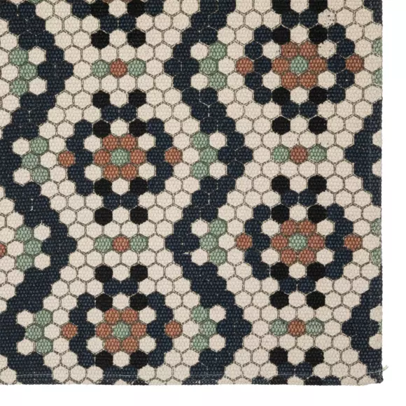 Eminza Tapis De Salon Coton (120 X 170 Cm) Mozeka Multicolore