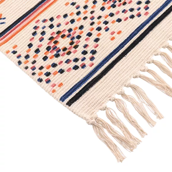 Eminza Tapis De Salon Coton (45 X 90 Cm) Puebla Multicolore