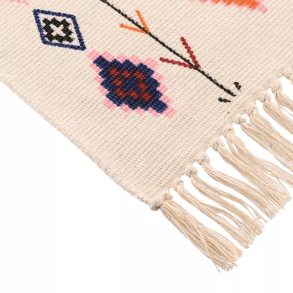 Eminza Tapis De Salon Coton (45 X 90 Cm) Tulum Multicolore