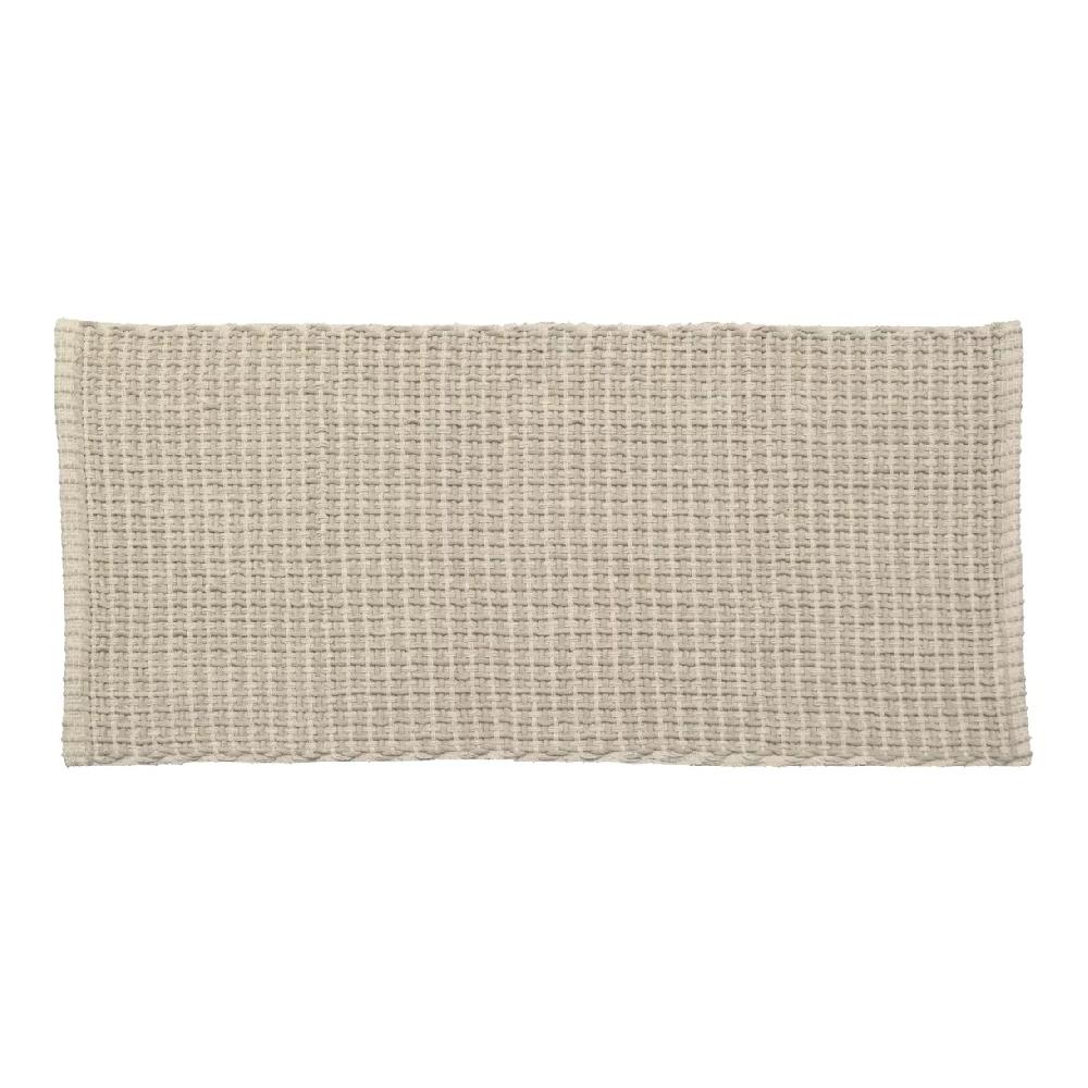 eminza Tapis de salon coton (50 x 120 cm) Mimetisme Beige