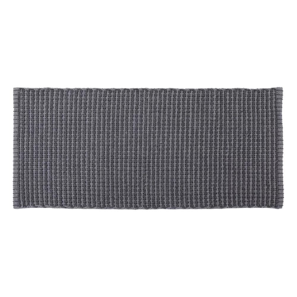 eminza Tapis de salon coton (50 x 120 cm) Mimetisme Gris clair