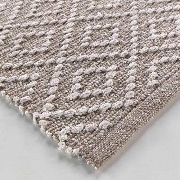 Eminza Tapis De Salon Coton (50 X 80 Cm) Dorana Taupe