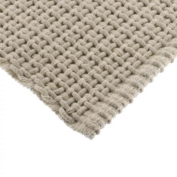 Eminza Tapis De Salon Coton (50 X 90 Cm) Mimetisme Beige