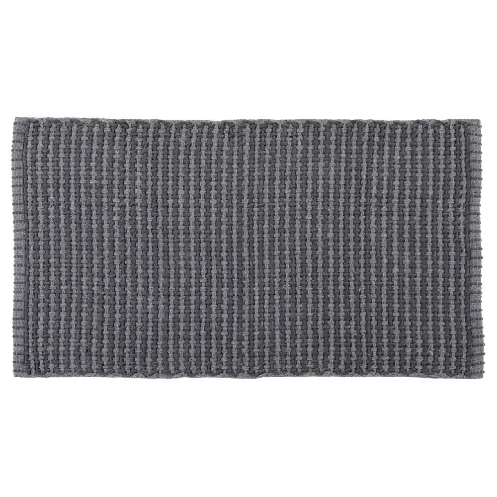eminza Tapis de salon coton (50 x 90 cm) Mimetisme Gris clair