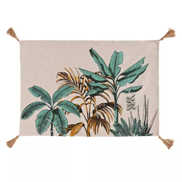 Eminza Tapis De Salon Coton (60 X 90 Cm) Balinesia Vert