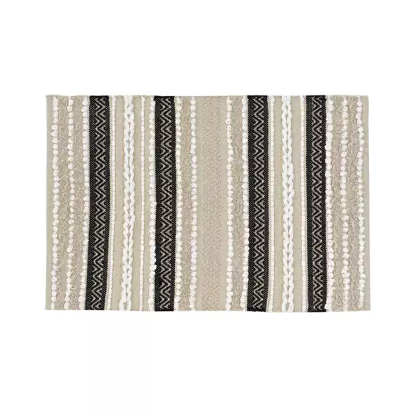 Eminza Tapis De Salon Coton (60 X 90 Cm) Mirage Beige