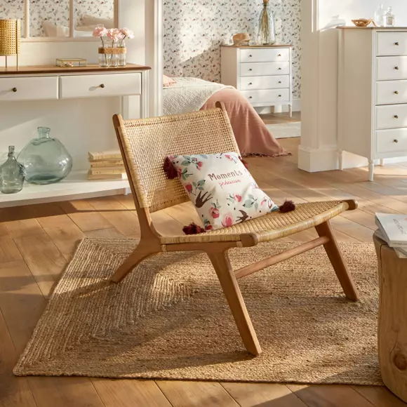 Eminza Tapis De Salon Jute (120 X 170 Cm) Louna Beige Naturel