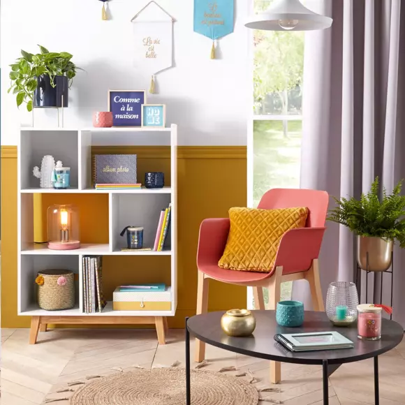 Eminza Tapis De Salon Jute Rond (80 Cm) Lurex Cosy Beige