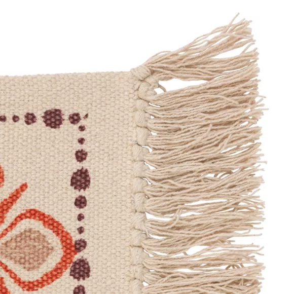 Eminza Tapis De Salon Rectangulaire Coton (170 X 120 Cm) Ikat Multicolore