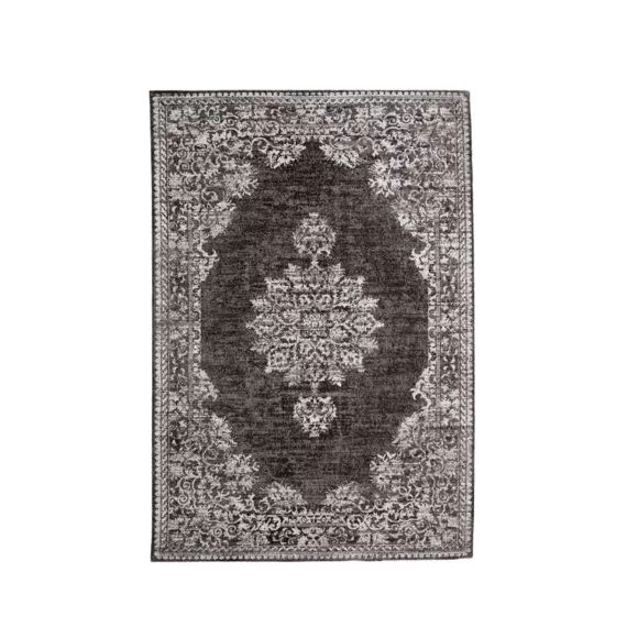 Eminza Tapis De Salon Rectangulaire Jacquard (140 X 200 Cm) Sana Gris