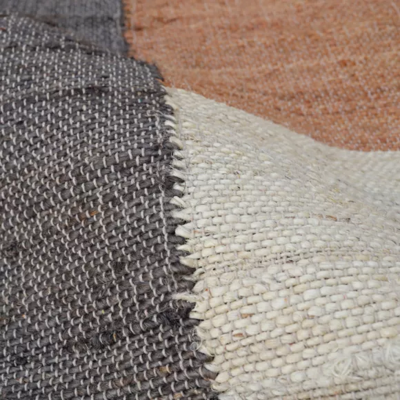 Eminza Tapis De Salon Rectangulaire Jute Et Coton (160 X 230 Cm) Freya Multicolore