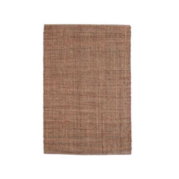 Eminza Tapis De Salon Rectangulaire Jute Tissée Main (140 X 200 Cm) Yuto Marron