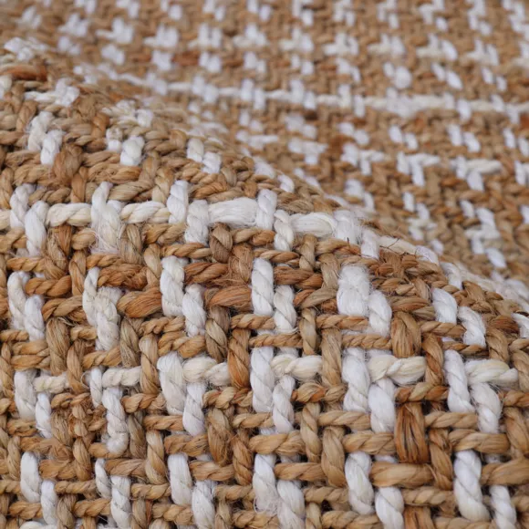 Eminza Tapis De Salon Rectangulaire Jute Tissée Main (160 X 230 Cm) Weston Marron