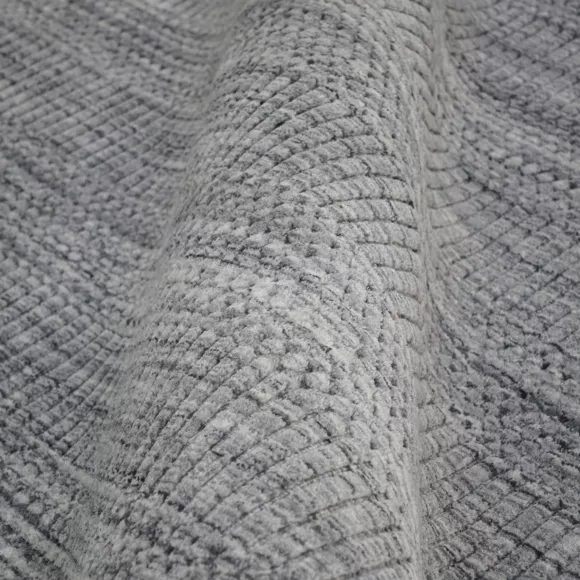 Eminza Tapis De Salon Rectangulaire Matière Recyclée (160 X 230 Cm) Aiko Gris