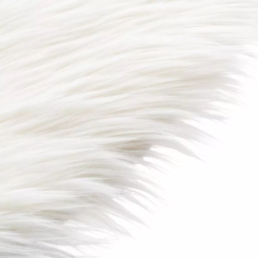 Eminza Tapis Fausse Fourrure (150 X 90 Cm) Oslo Ivoire