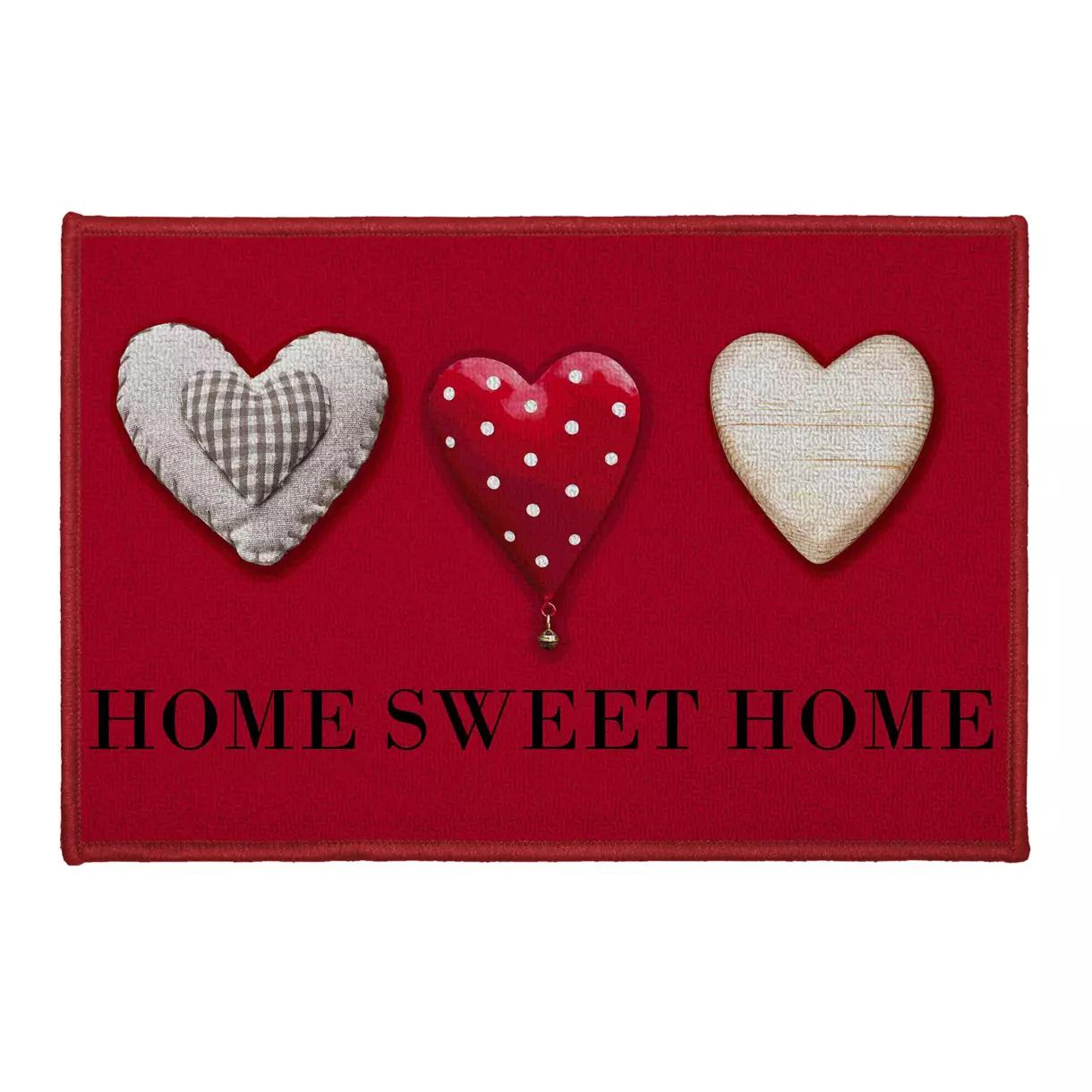 eminza Tapis multi-usage (40 x 60 cm) Home Passion Rouge