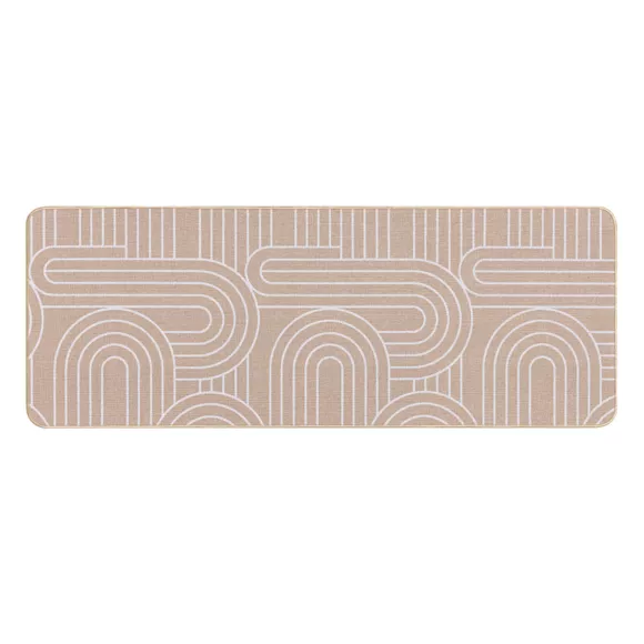 Eminza Tapis Tissé Antidérapant (45 X 120 Cm) Modul Blanc