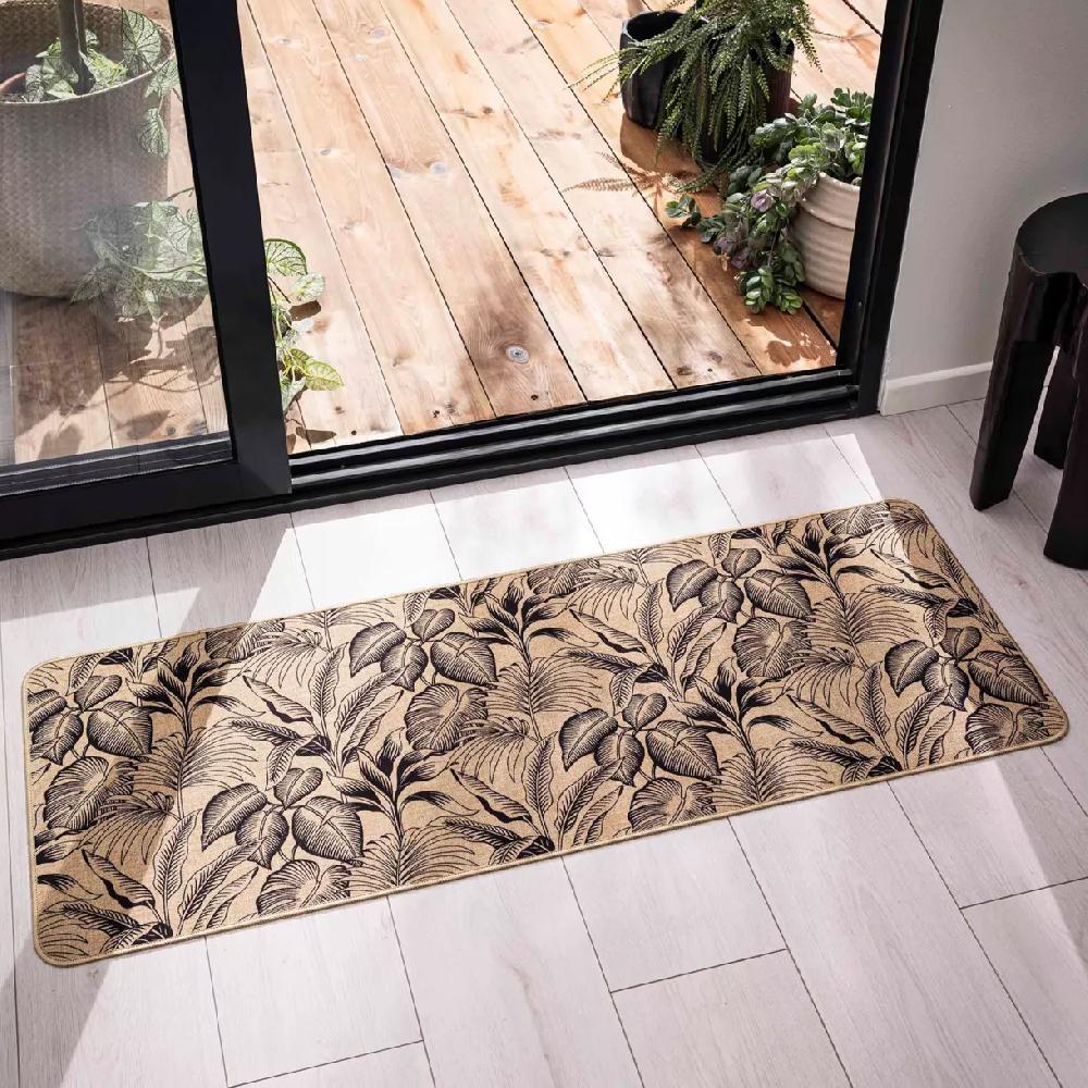 eminza Tapis tissé antidérapant (45 x 120 cm) Stylis Noir
