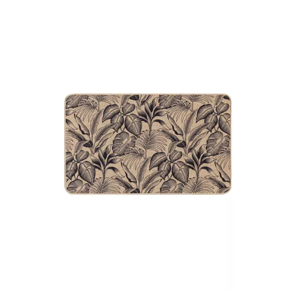 Eminza Tapis Tissé Antidérapant (45 X 75 Cm) Stylis Noir