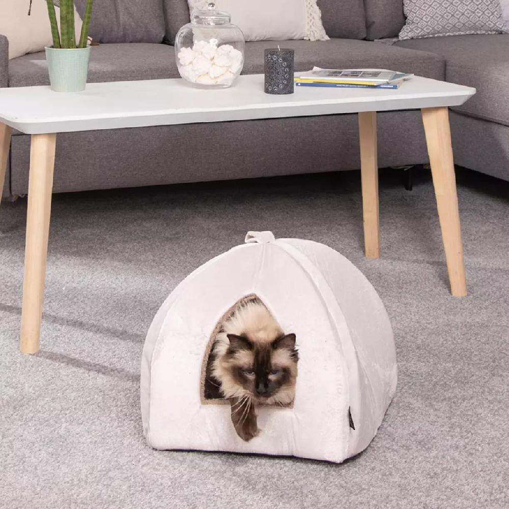 eminza Tente d'intérieur pour chat Sweet Cat L35 cm Ecru