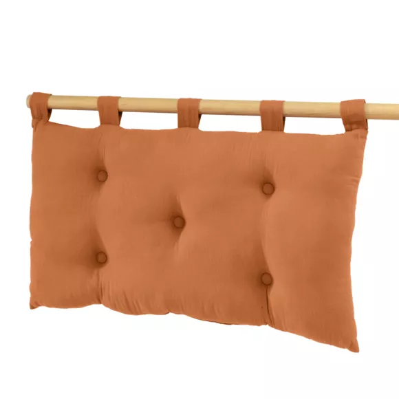 Eminza Tête De Lit Coussin Gaze De Coton (80 X 50 Cm) Gaïa Abricot