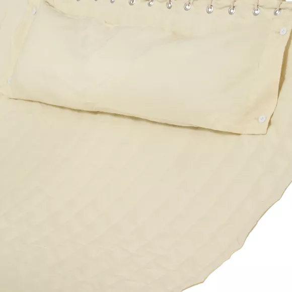 Eminza Toile De Hamac 2 Places Avec Coussin Évasion Crème