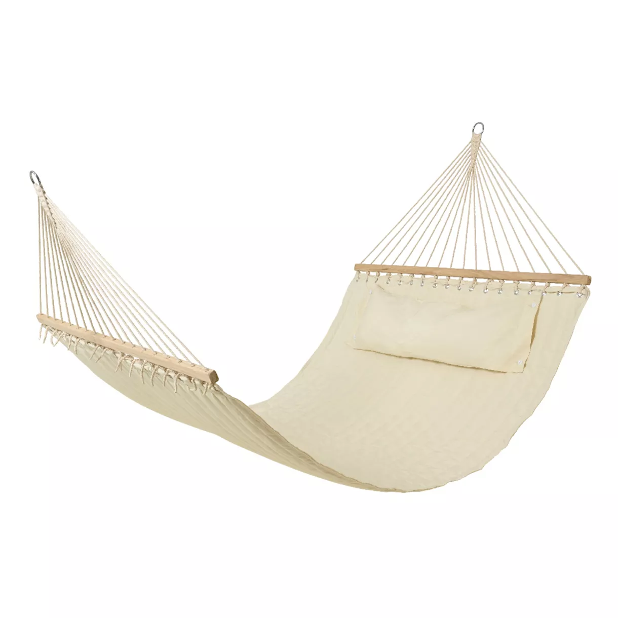 eminza Toile de hamac 2 places avec coussin Évasion Crème