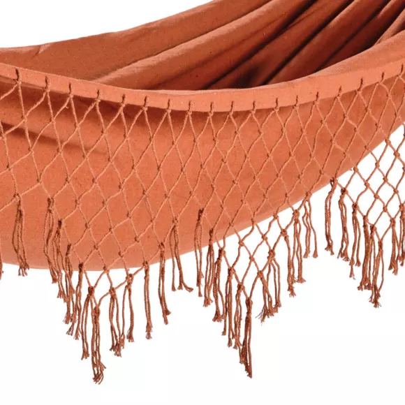 Eminza Toile De Hamac à Franges Serenity Terracotta