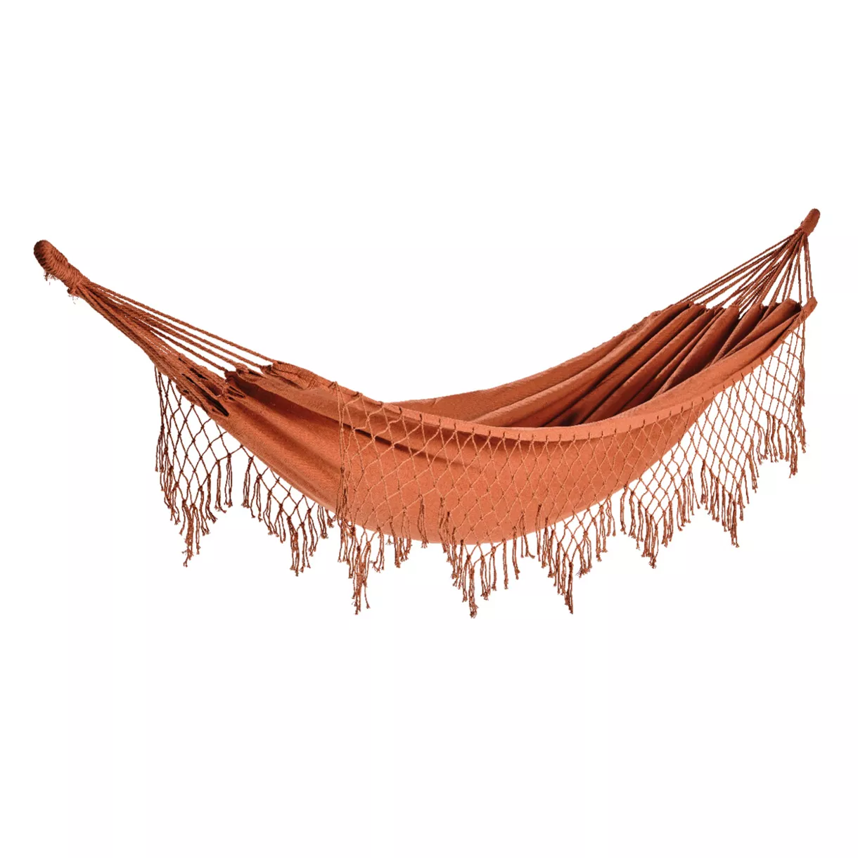 eminza Toile de hamac à franges Serenity Terracotta