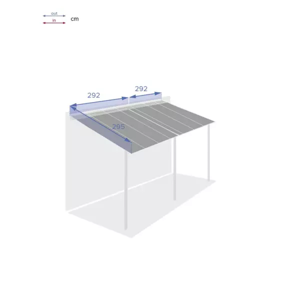 Eminza Toile De Pergola (3 5 X 6 M) Belize Gris Ardoise