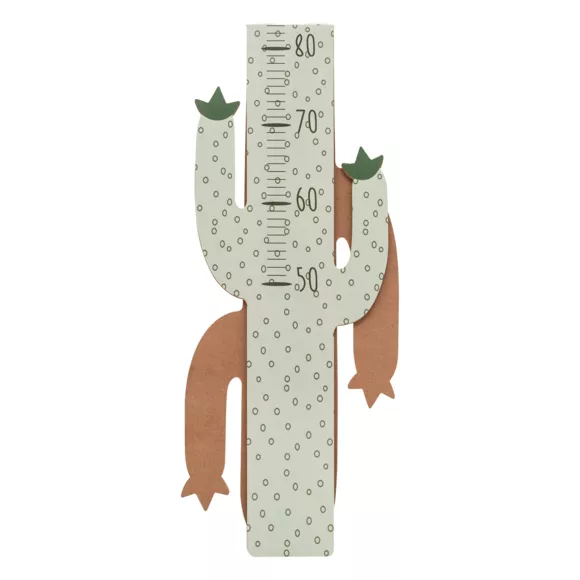 Eminza Toise Murale Bois Enfant (H 140 Cm) Cactus Vert
