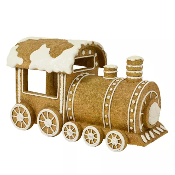 Eminza Train De Noël Géant (114 X H68 Cm) Pain D'épices Gourmand